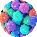 pile of d20s